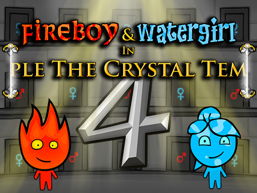 Gameplay preview of Fireboy and Watergirl: Crystal Temple browser game from our arcade library collection showcase page