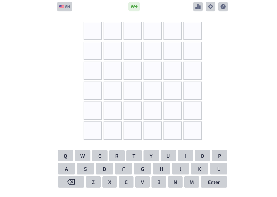 Gameplay preview of Jump In: Unlimited Wordle 2 Rounds browser game from our arcade library collection showcase page